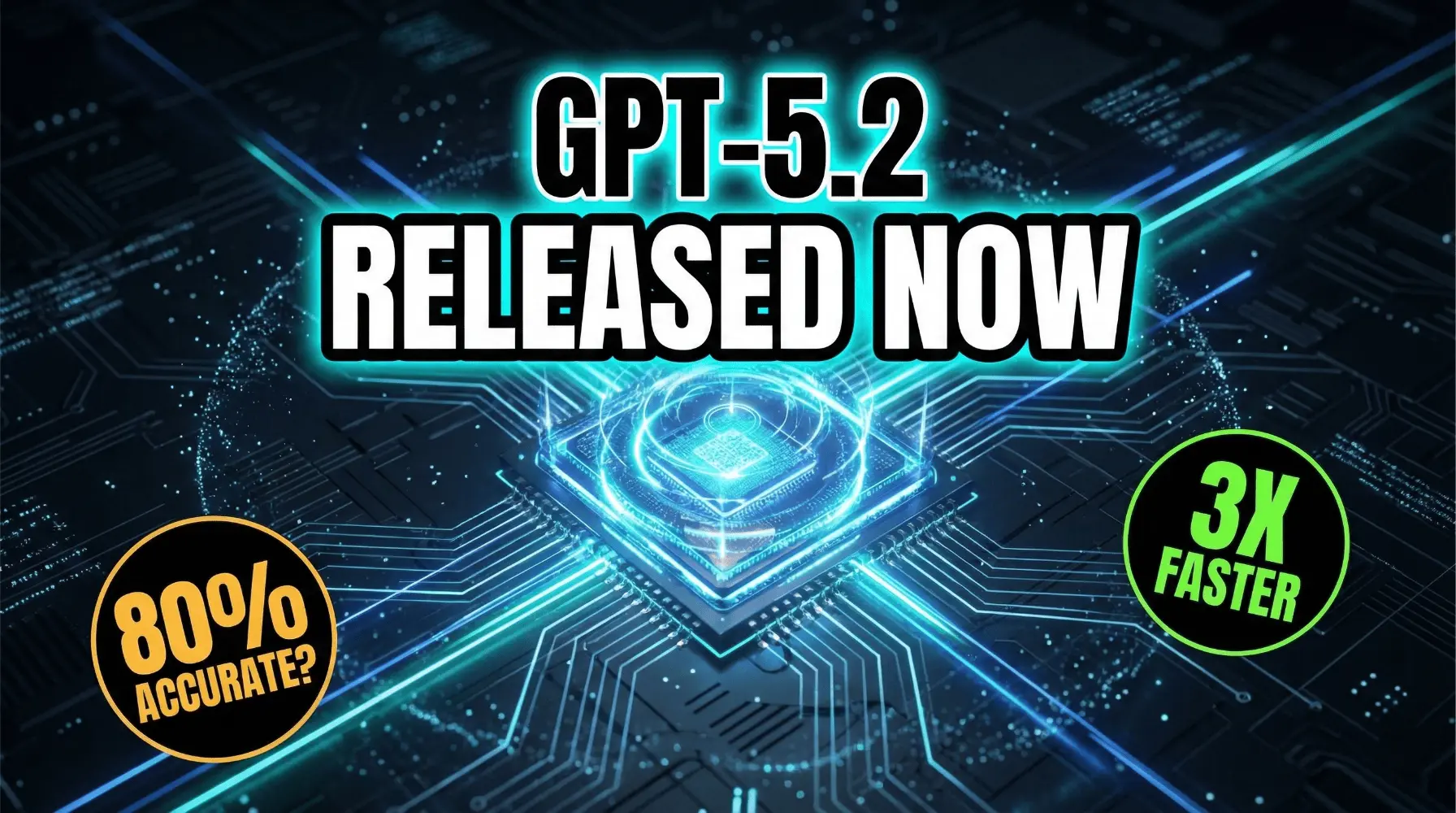 OpenAI GPT-5.2 (Garlic) Released: The 3X Faster, 80% More Accurate AI is Here! Image