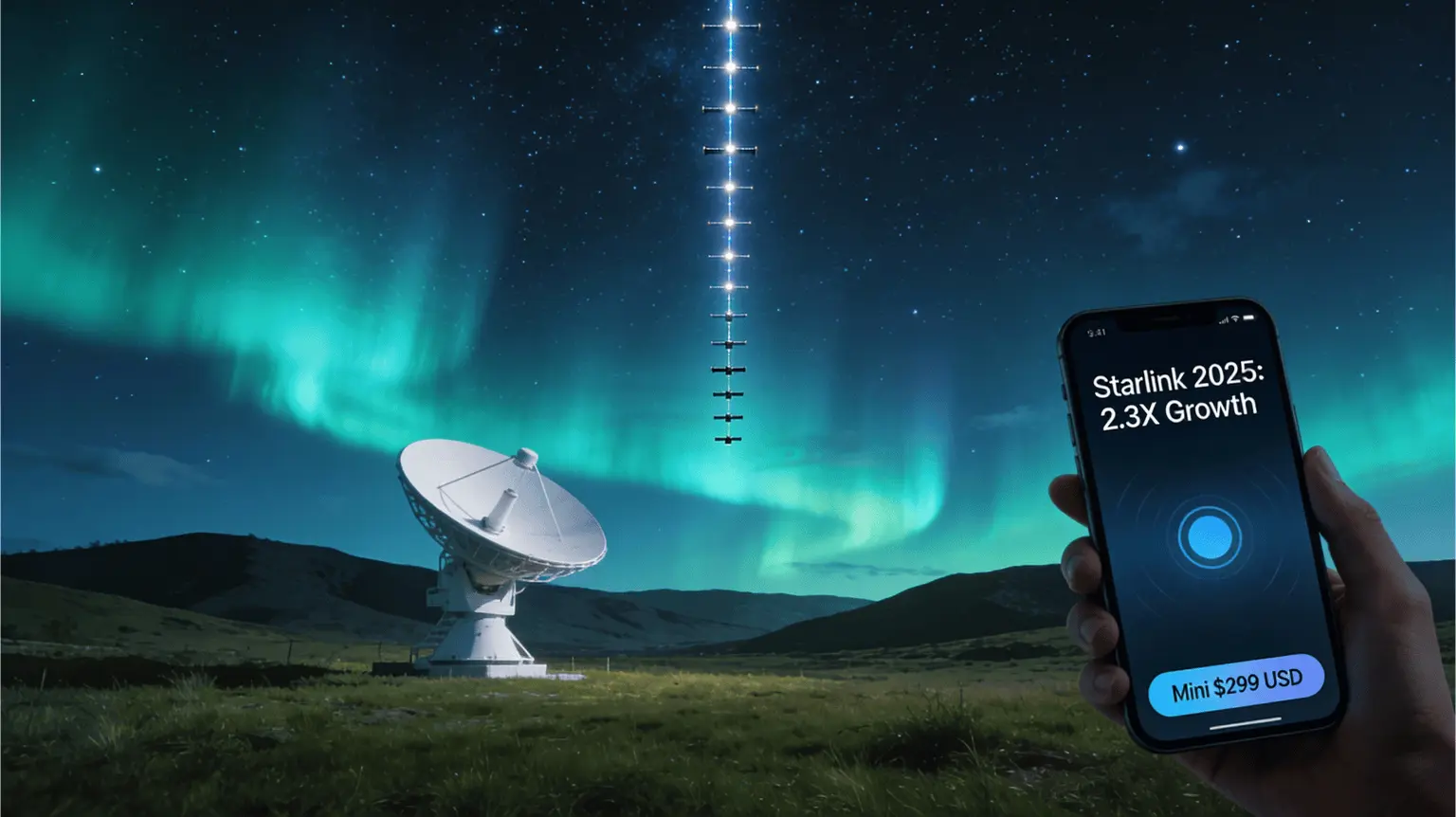 Starlink Supercharge in 2025: Price Drops, New Phone Support, and How to Spot the Satellite Train! Image