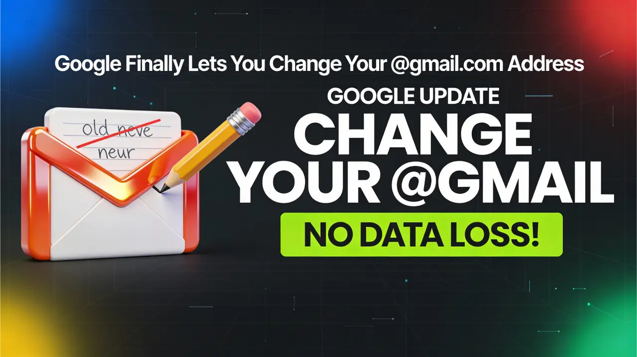 Google Finally Lets You Change Your @gmail.com Address: Here’s How It Works Image